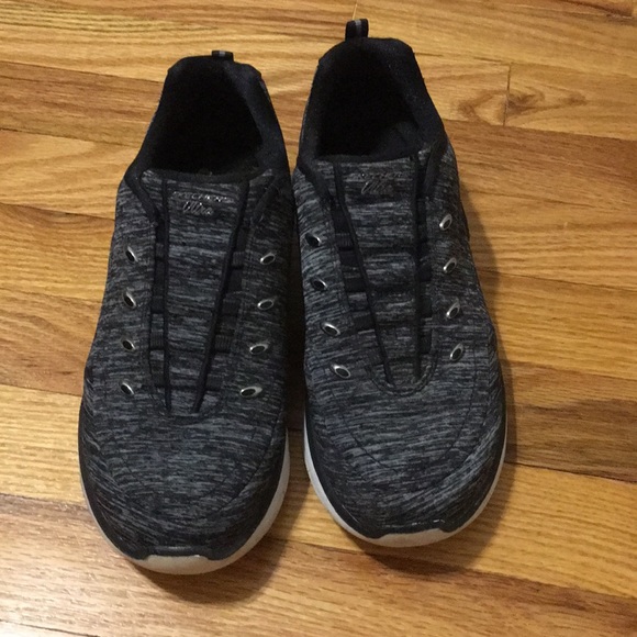 Skechers Shoes Skechers Gray No Tie Slip Ons Air Cool